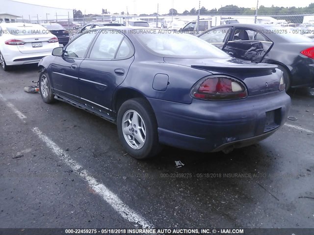 1G2WP52K31F255553 - 2001 PONTIAC GRAND PRIX GT BLUE photo 3