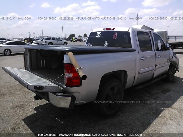 3GCRCSE08AG261683 - 2010 CHEVROLET SILVERADO C1500 LT SILVER photo 4