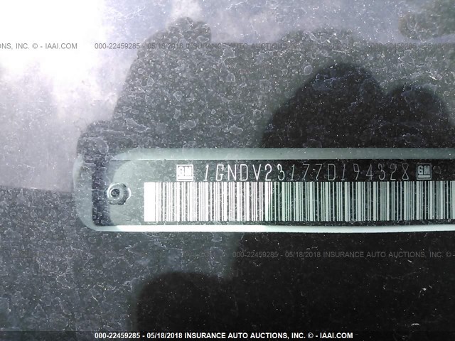 1GNDV23177D194328 - 2007 CHEVROLET UPLANDER LS WHITE photo 9