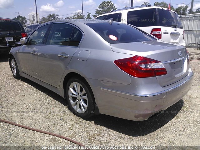 KMHGC4DD2DU236914 - 2013 HYUNDAI GENESIS 3.8L GRAY photo 3