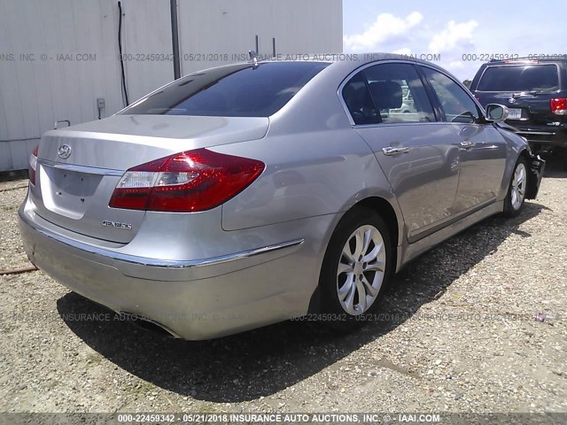 KMHGC4DD2DU236914 - 2013 HYUNDAI GENESIS 3.8L GRAY photo 4