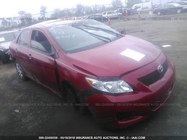JTDBL40E99J033721 - 2009 TOYOTA COROLLA LE/XLE RED photo 1