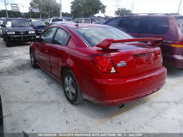 1G8AW15B96Z178202 - 2006 SATURN ION LEVEL 3 RED photo 3