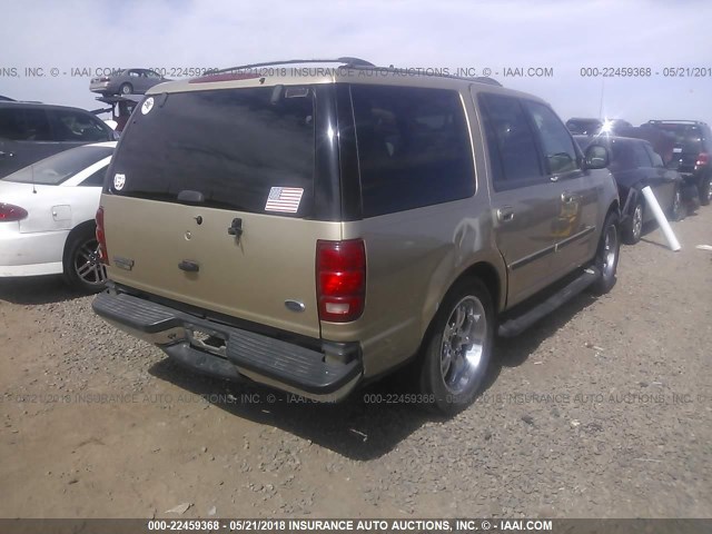 1FMRU17L2XLB65005 - 1999 FORD EXPEDITION GOLD photo 4