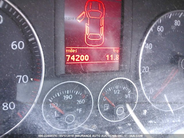 WVWFA71FX9V017813 - 2009 VOLKSWAGEN EOS LUX Черный фото 7