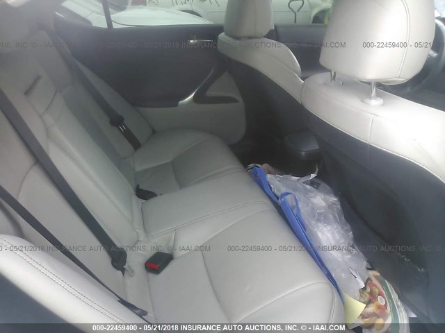 JTHCK262792032259 - 2009 LEXUS IS 250 WHITE photo 8