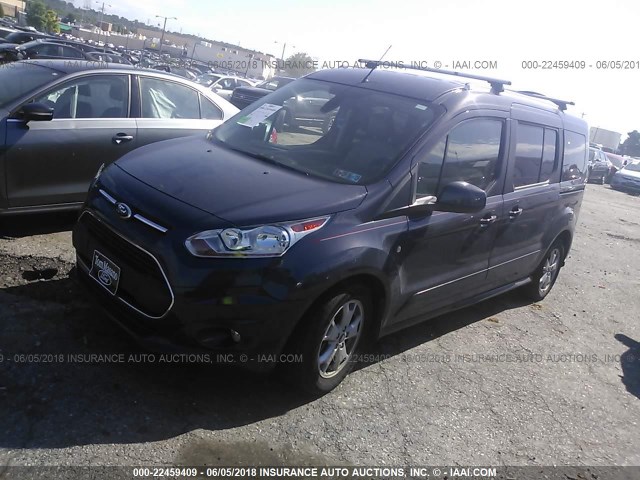 NM0GE9G73E1156300 - 2014 FORD TRANSIT CONNECT TITANIUM GRAY photo 2