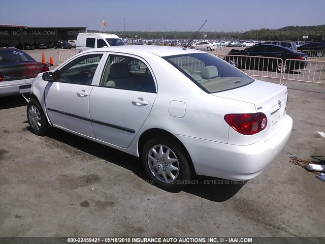 1NXBR32E15Z482210 - 2005 TOYOTA COROLLA CE/LE/S WHITE photo 3