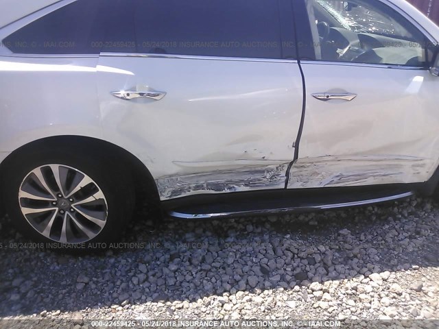 5FRYD4H46EB025966 - 2014 ACURA MDX TECHNOLOGY WHITE photo 6