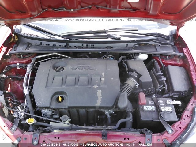 5YFBURHE5HP679587 - 2017 TOYOTA COROLLA L/LE/XLE/SE/XSE RED photo 10