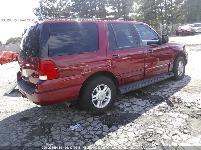 1FMRU15W13LC26738 - 2003 FORD EXPEDITION XLT RED photo 4