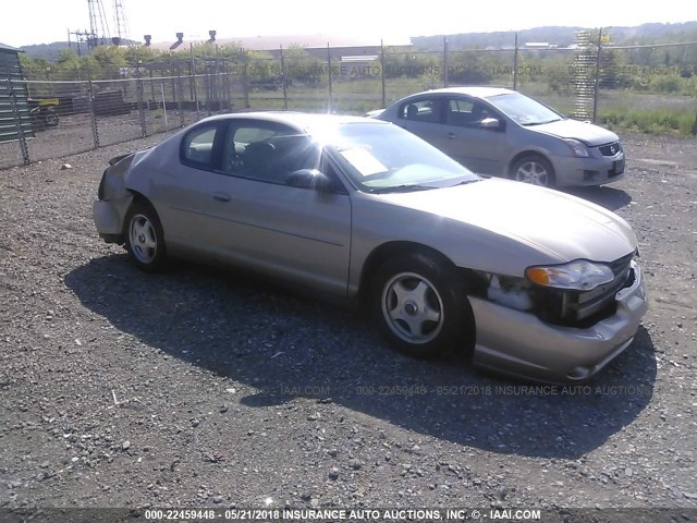 2G1WW12E139349498 - 2003 CHEVROLET MONTE CARLO LS GOLD photo 1