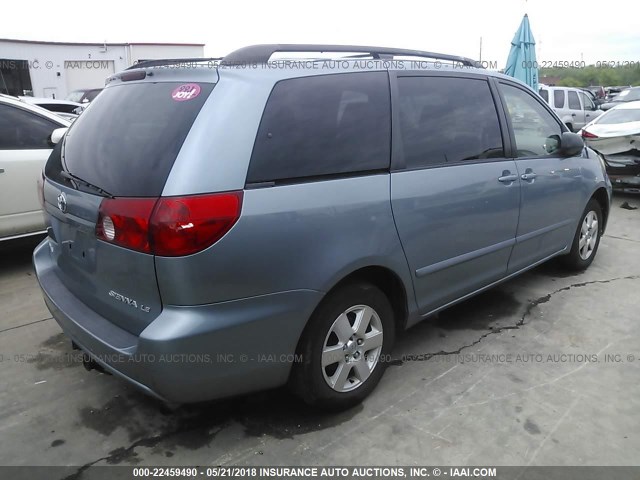 5TDZA23C56S431512 - 2006 TOYOTA SIENNA CE/LE Dark Blue photo 4