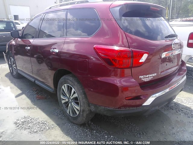 5N1DR2MN5HC664552 - 2017 NISSAN PATHFINDER S/SV/SL/PLATINUM 栗色 照片 3