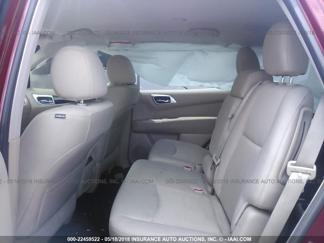 5N1DR2MN5HC664552 - 2017 NISSAN PATHFINDER S/SV/SL/PLATINUM 栗色 照片 8