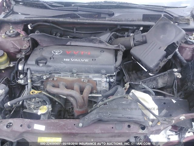 4T1BE30K76U109520 - 2006 TOYOTA CAMRY LE/XLE/SE RED photo 10