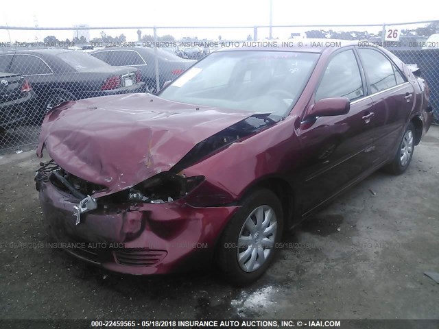 4T1BE30K76U109520 - 2006 TOYOTA CAMRY LE/XLE/SE RED photo 2
