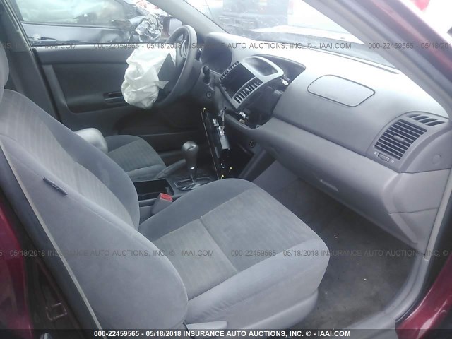 4T1BE30K76U109520 - 2006 TOYOTA CAMRY LE/XLE/SE RED photo 5