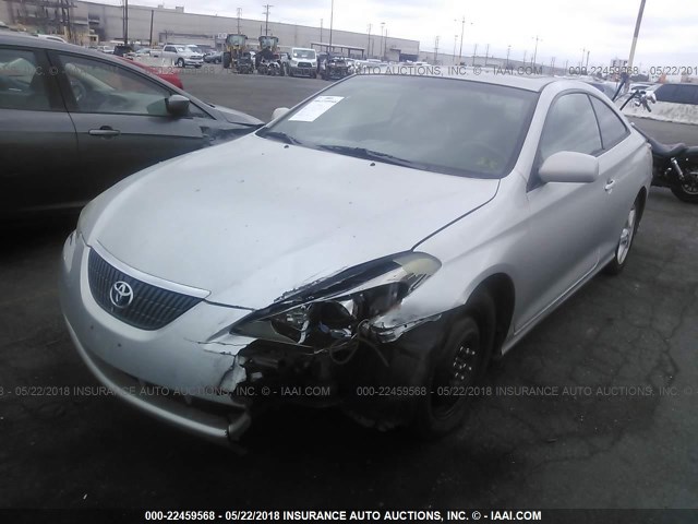 4T1CE38P16U610200 - 2006 TOYOTA CAMRY SOLARA SE/SLE SILVER photo 2