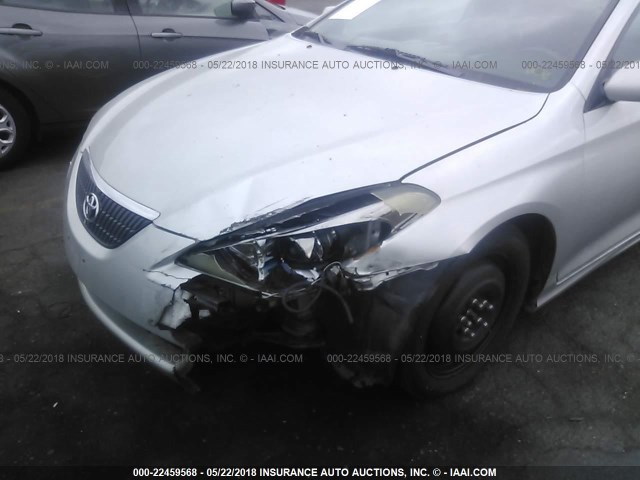 4T1CE38P16U610200 - 2006 TOYOTA CAMRY SOLARA SE/SLE SILVER photo 6