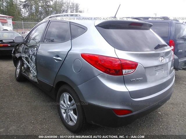 KM8JU3AC5BU204805 - 2011 HYUNDAI TUCSON GLS/LIMITED SILVER photo 3