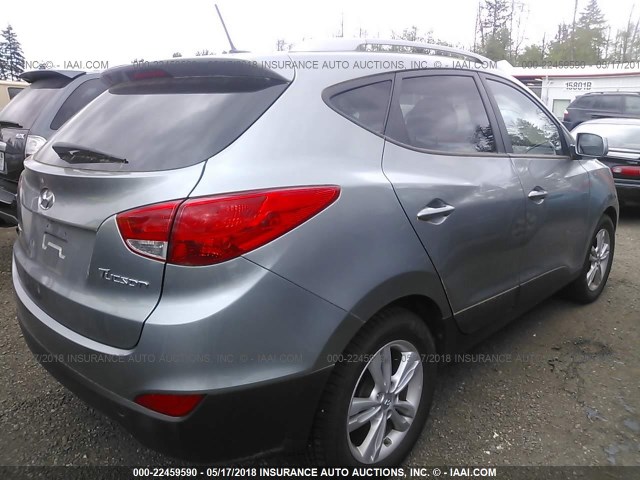 KM8JU3AC5BU204805 - 2011 HYUNDAI TUCSON GLS/LIMITED 银色 照片 4