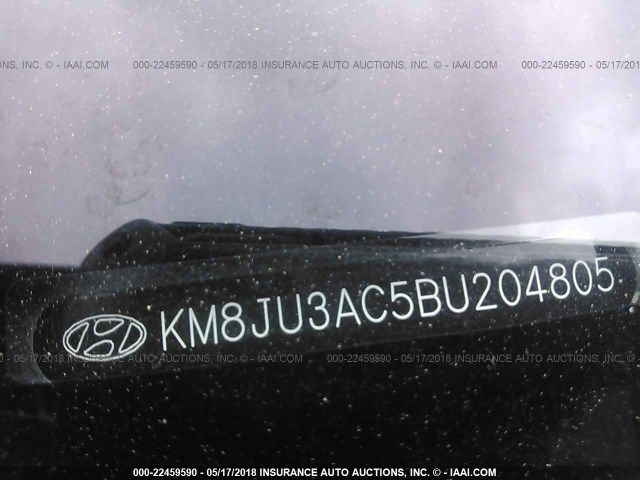 KM8JU3AC5BU204805 - 2011 HYUNDAI TUCSON GLS/LIMITED 银色 照片 9