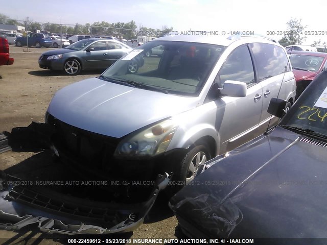 5N1BV28U68N118013 - 2008 NISSAN QUEST S/SE/SL SILVER photo 2