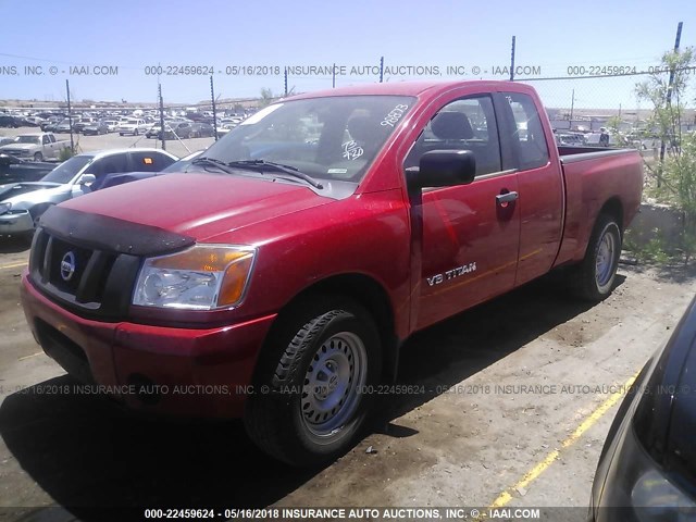 1N6AA0CH4AN302248 - 2010 NISSAN TITAN XE/SE/LE RED photo 2