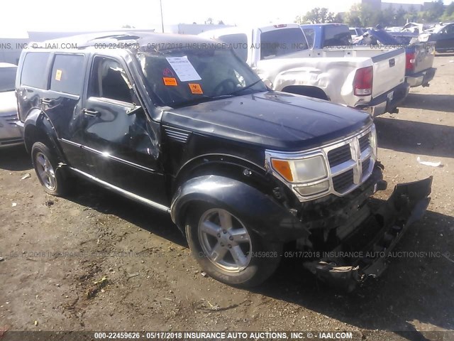 1D8GT28K27W737653 - 2007 DODGE NITRO SXT BLACK photo 1