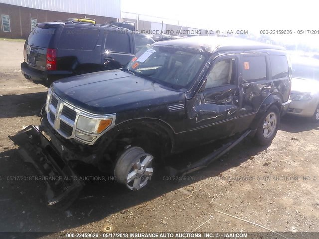 1D8GT28K27W737653 - 2007 DODGE NITRO SXT BLACK photo 2