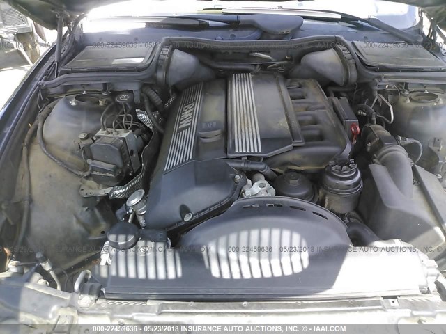 WBADT43441GX26156 - 2001 BMW 525 I AUTOMATIC BLACK photo 10