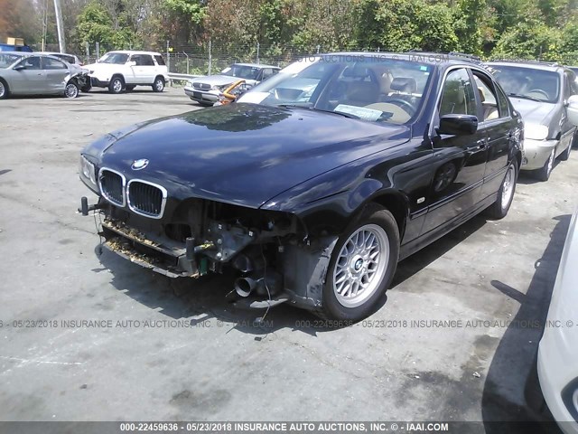 WBADT43441GX26156 - 2001 BMW 525 I AUTOMATIC BLACK photo 2