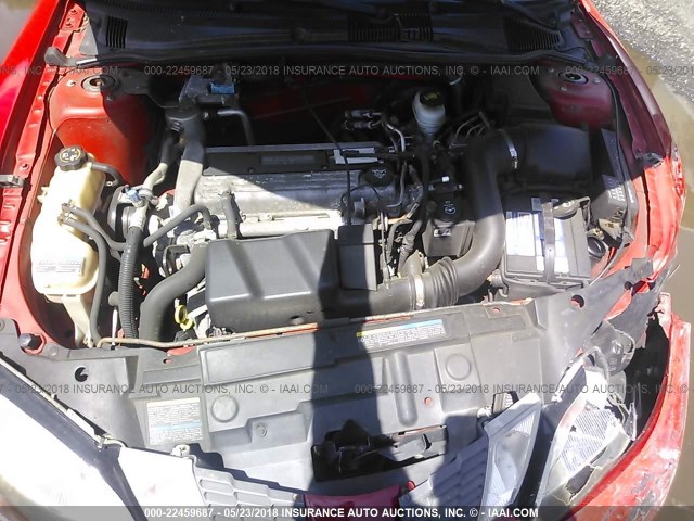 3G2JB12F25S144398 - 2005 PONTIAC SUNFIRE RED photo 10