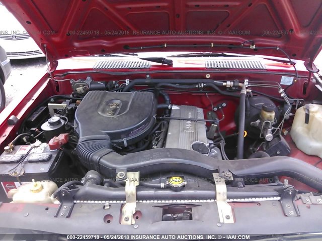 1N6SD11SXVC330797 - 1997 NISSAN TRUCK XE RED photo 10