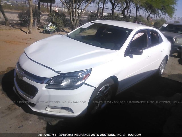 1G11B5SL3FF252066 - 2015 CHEVROLET MALIBU LS თეთრი ფოტო 2