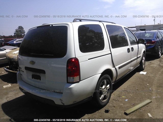 1GNDV23W18D159491 - 2008 CHEVROLET UPLANDER LS WHITE photo 4