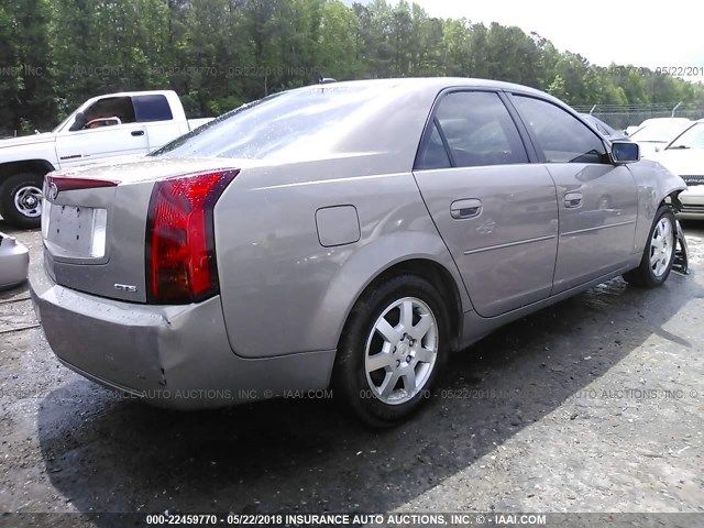 1G6DP577160104604 - 2006 CADILLAC CTS HI FEATURE V6 BROWN photo 4