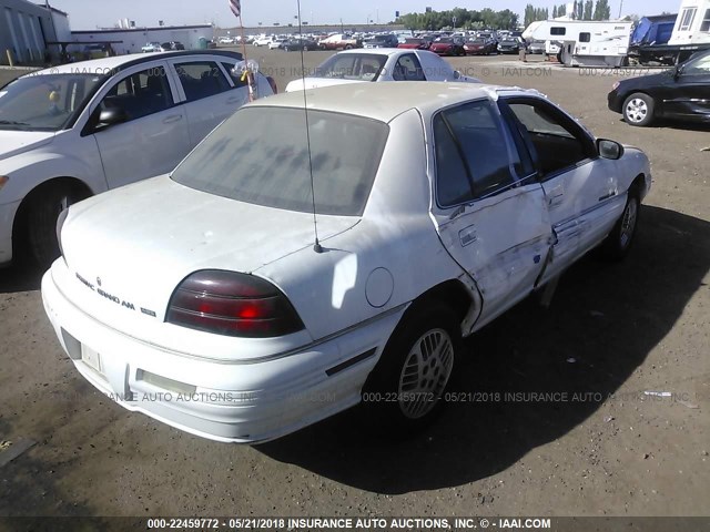 1G2NE5431NM058874 - 1992 PONTIAC GRAND AM SE WHITE photo 4