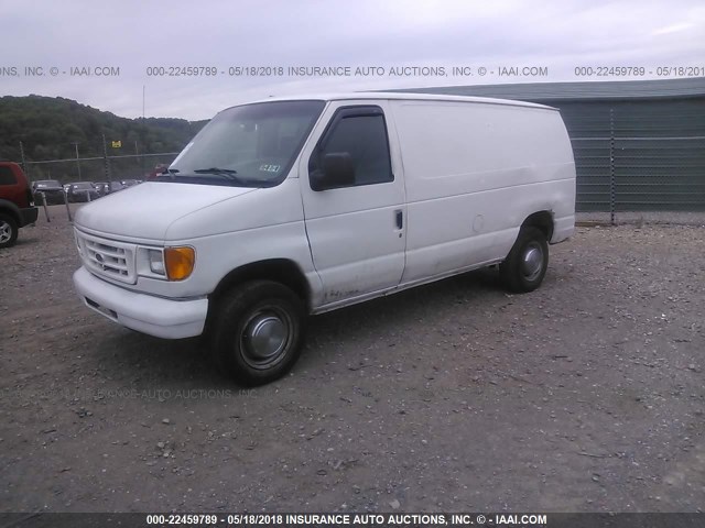 1FTNE24W76HA99542 - 2006 FORD ECONOLINE E250 VAN WHITE photo 2