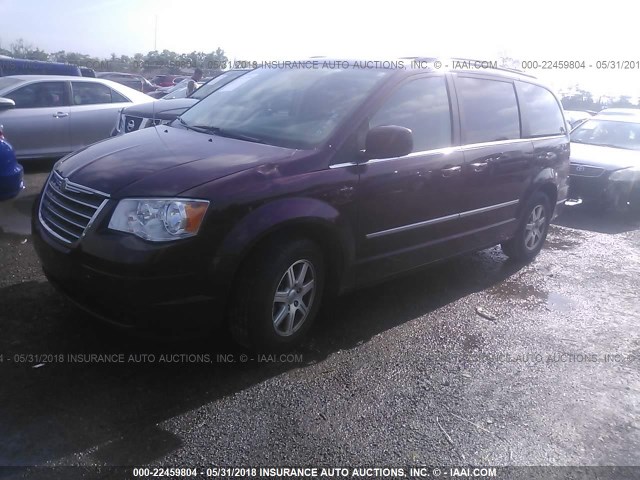 2A8HR54169R567026 - 2009 CHRYSLER TOWN & COUNTRY TOURING BURGUNDY photo 2