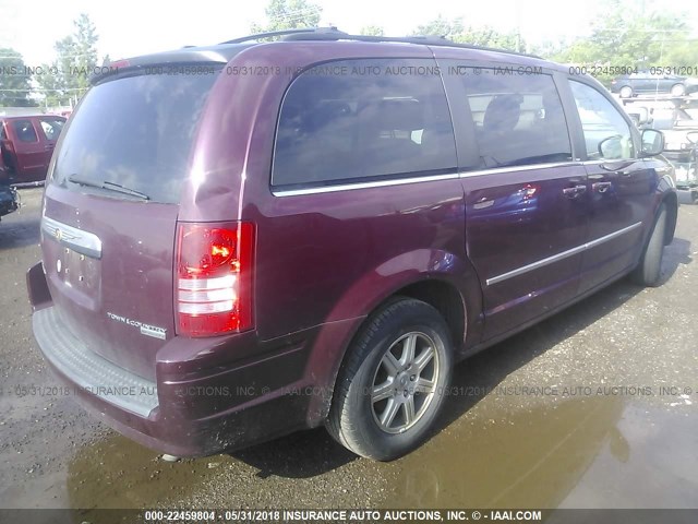 2A8HR54169R567026 - 2009 CHRYSLER TOWN & COUNTRY TOURING BURGUNDY photo 4