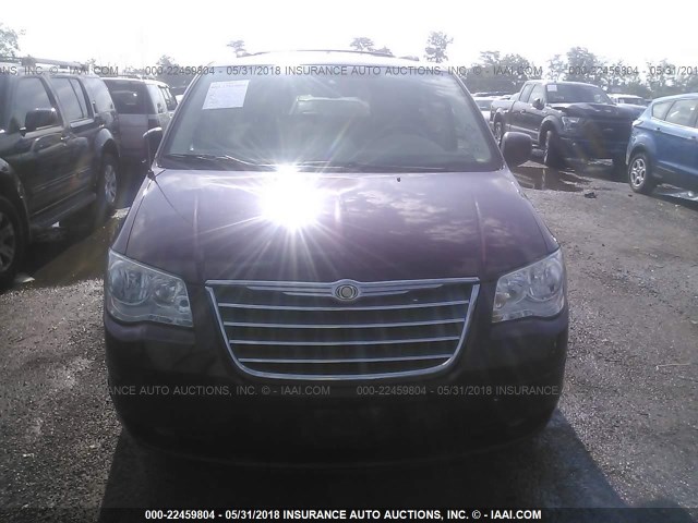 2A8HR54169R567026 - 2009 CHRYSLER TOWN & COUNTRY TOURING BURGUNDY photo 6