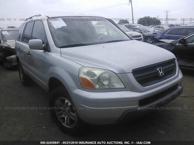 2HKYF18414H515063 - 2004 HONDA PILOT EX GRAY photo 1