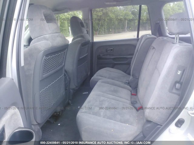 2HKYF18414H515063 - 2004 HONDA PILOT EX GRAY photo 8