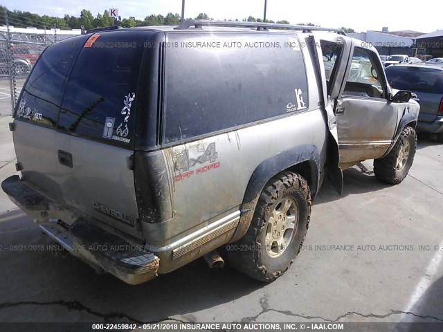 1GNFK16R6XJ464051 - 1999 CHEVROLET SUBURBAN K1500 SILVER photo 4