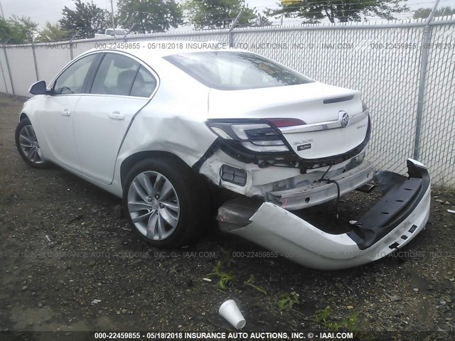 2G4GN5EX0F9178150 - 2015 BUICK REGAL PREMIUM WHITE photo 3