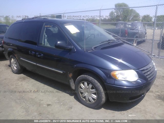 2A4GP54L47R262335 - 2007 CHRYSLER TOWN & COUNTRY TOURING BLUE photo 1