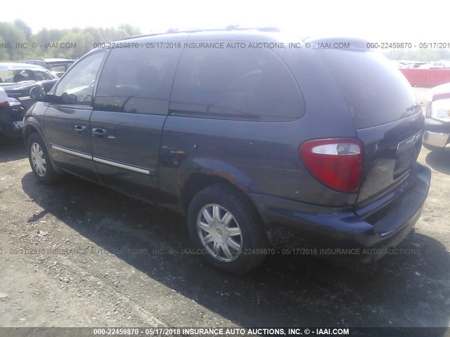 2A4GP54L47R262335 - 2007 CHRYSLER TOWN & COUNTRY TOURING BLUE photo 3