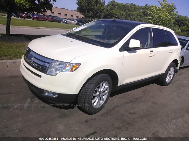 2FMDK49C47BB56353 - 2007 FORD EDGE SEL PLUS WHITE photo 2